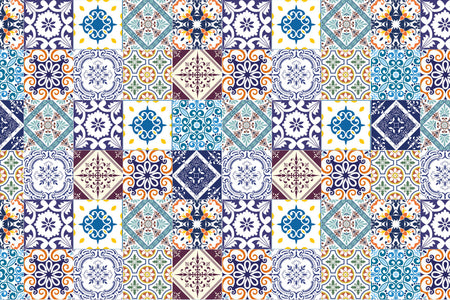 Waschbeckenrückwand Patchwork