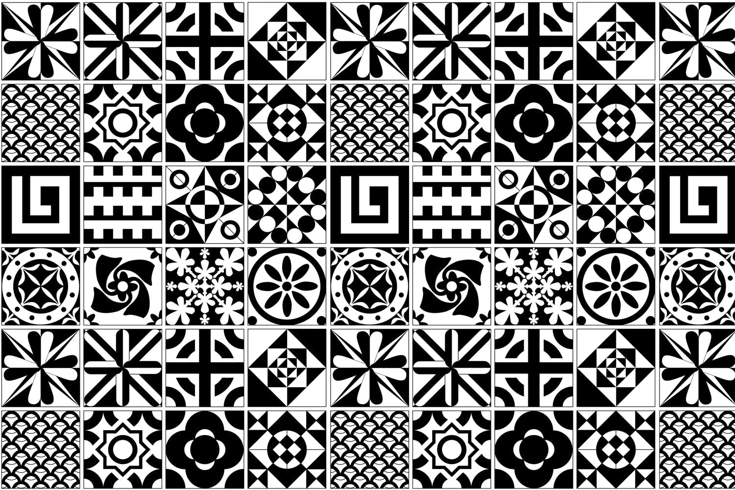 Waschbeckenrückwand Patchwork