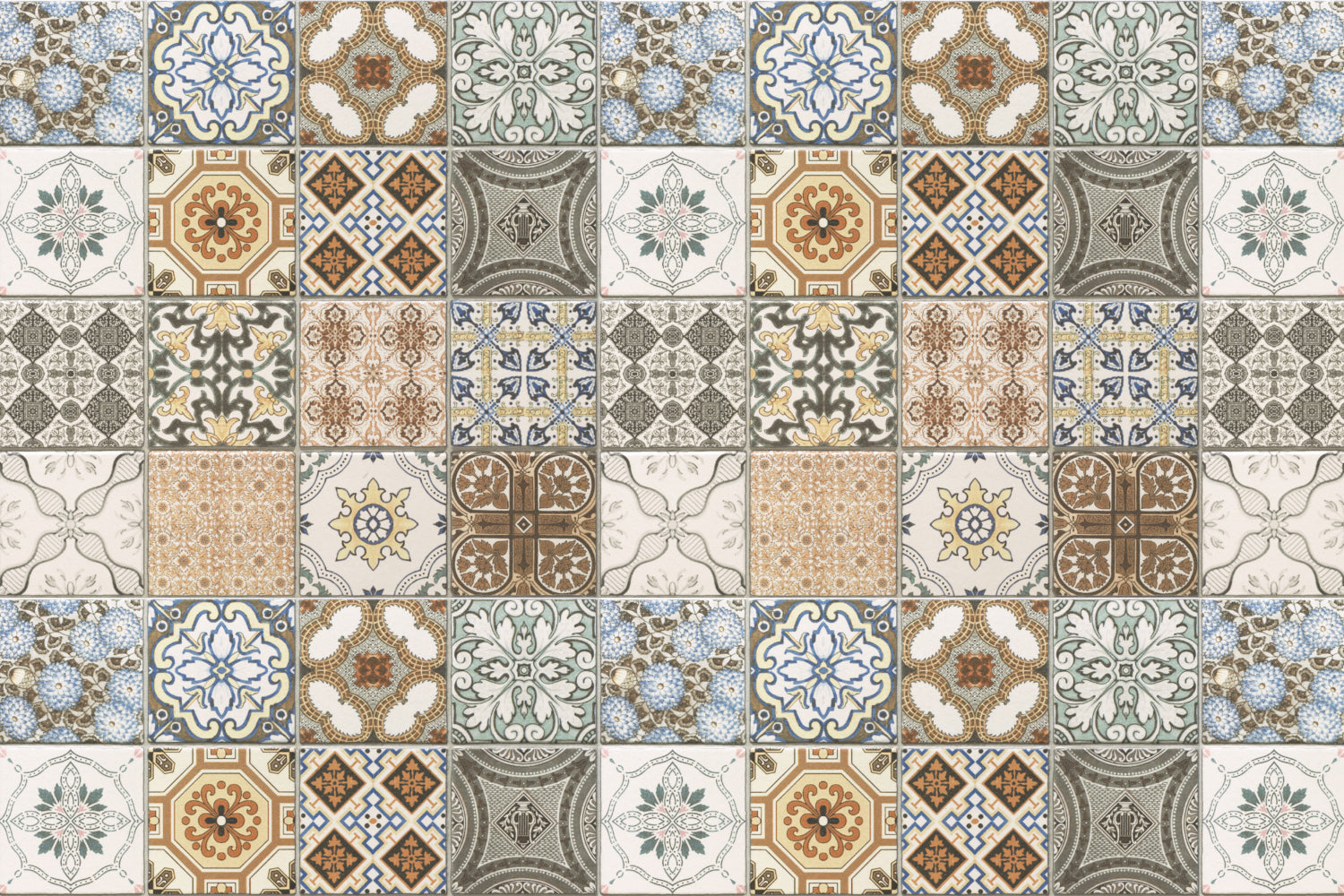 Badrückwand Patchwork