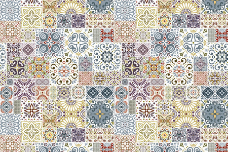 Badrückwand Patchwork