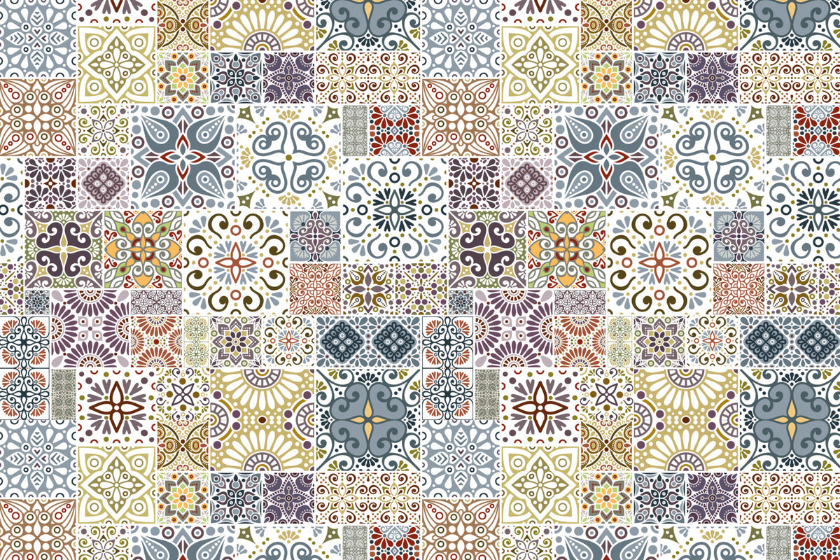 Waschbeckenrückwand Patchwork