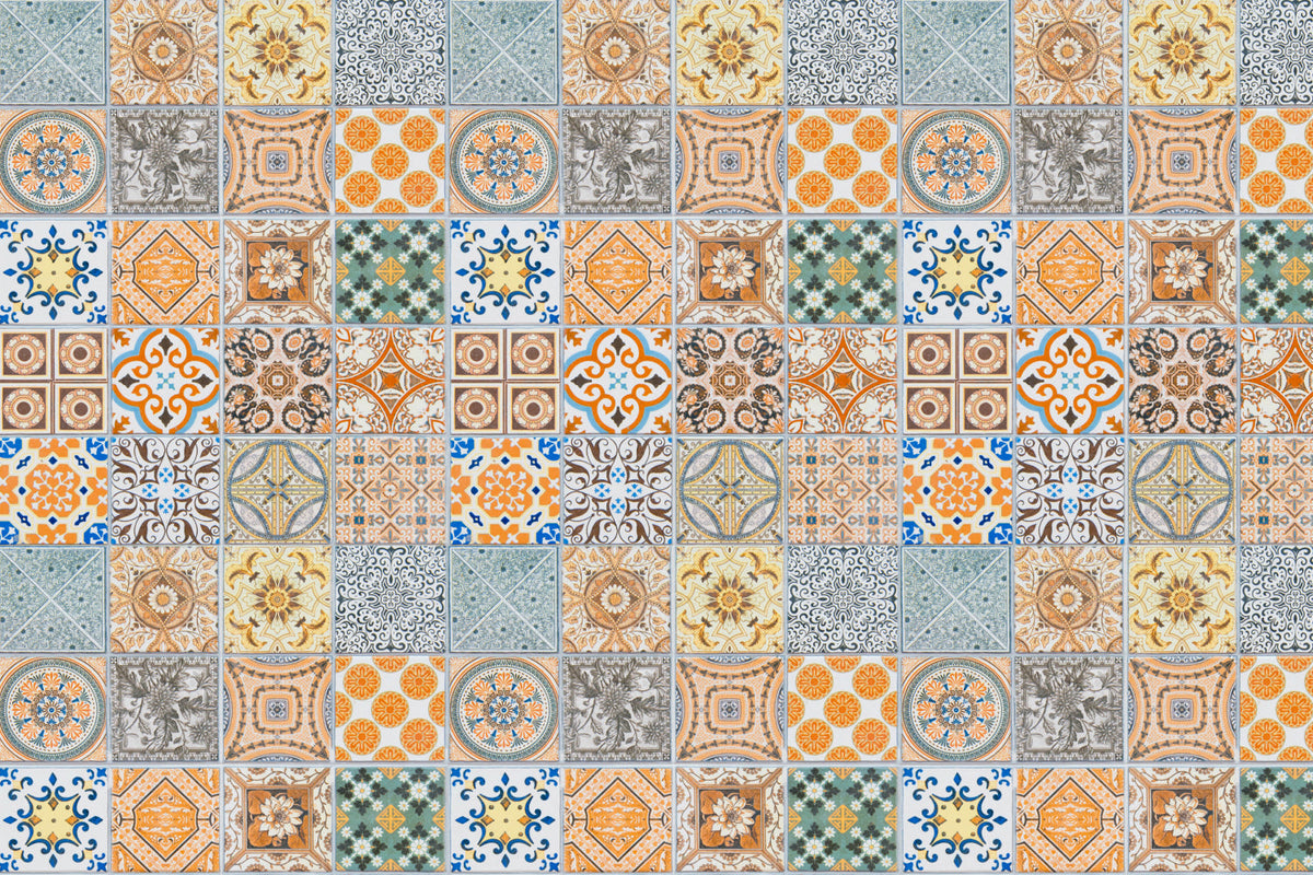 Waschbeckenrückwand Patchwork