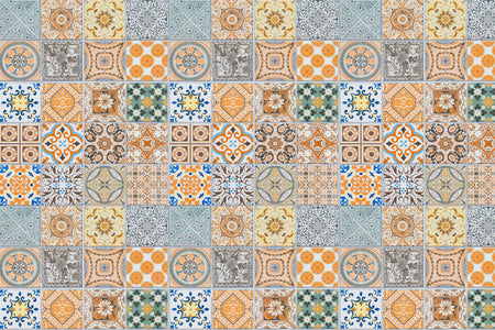 Waschbeckenrückwand Patchwork