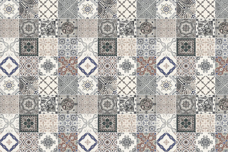 Waschbeckenrückwand Patchwork
