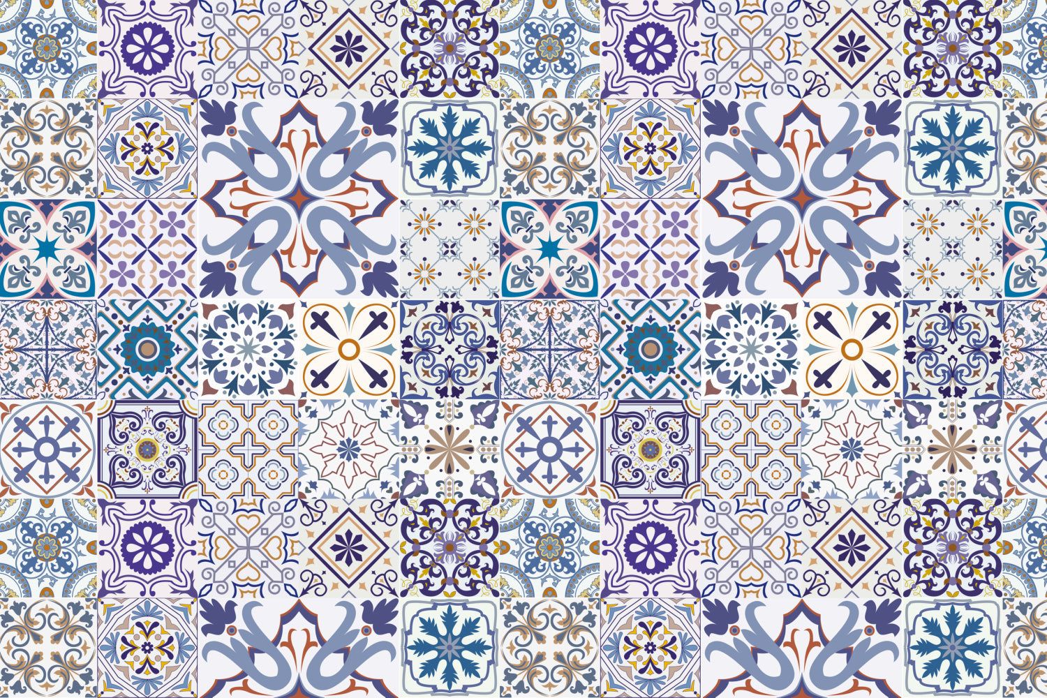 Waschbeckenrückwand Patchwork
