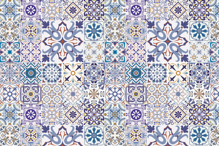 Waschbeckenrückwand Patchwork