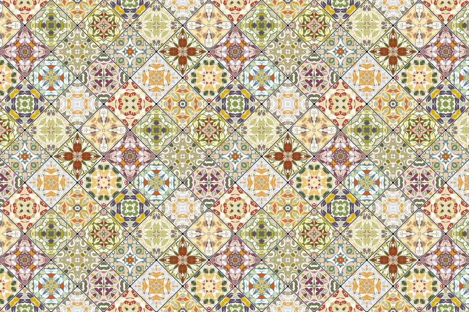 Waschbeckenrückwand Patchwork