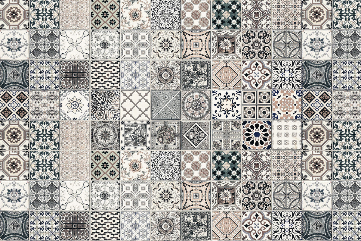 Badrückwand Patchwork