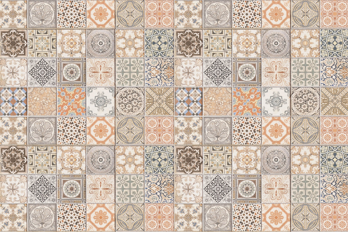 Waschbeckenrückwand Patchwork