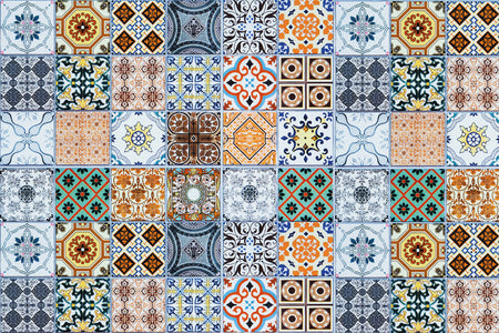 Waschbeckenrückwand Patchwork
