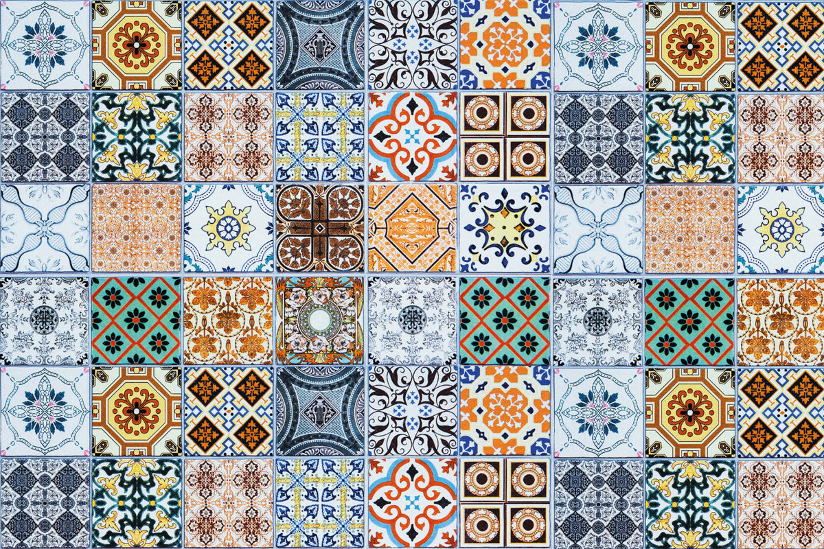 Badrückwand Patchwork