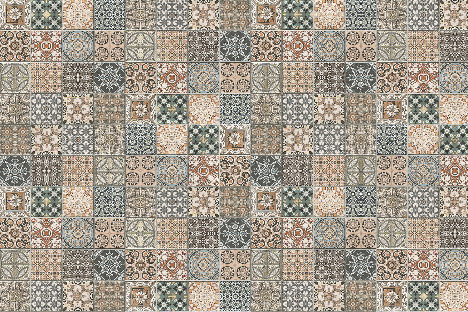 Waschbeckenrückwand Patchwork