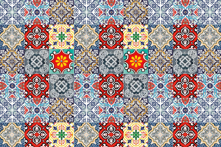 Badrückwand Patchwork