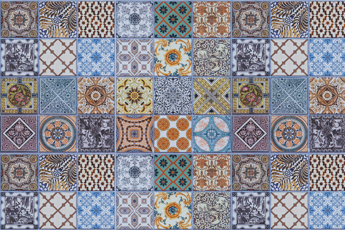Badrückwand Patchwork