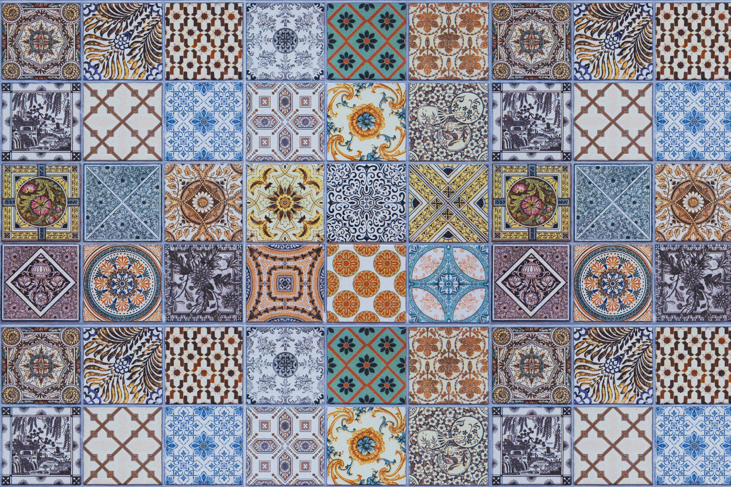 Badrückwand Patchwork