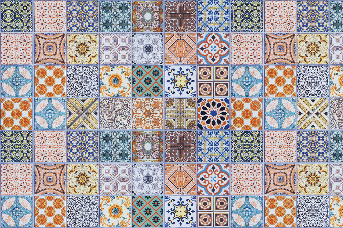 Badrückwand Patchwork