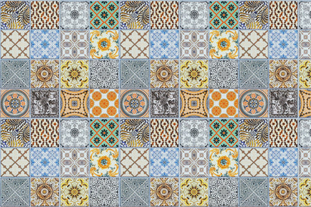 Badrückwand Patchwork