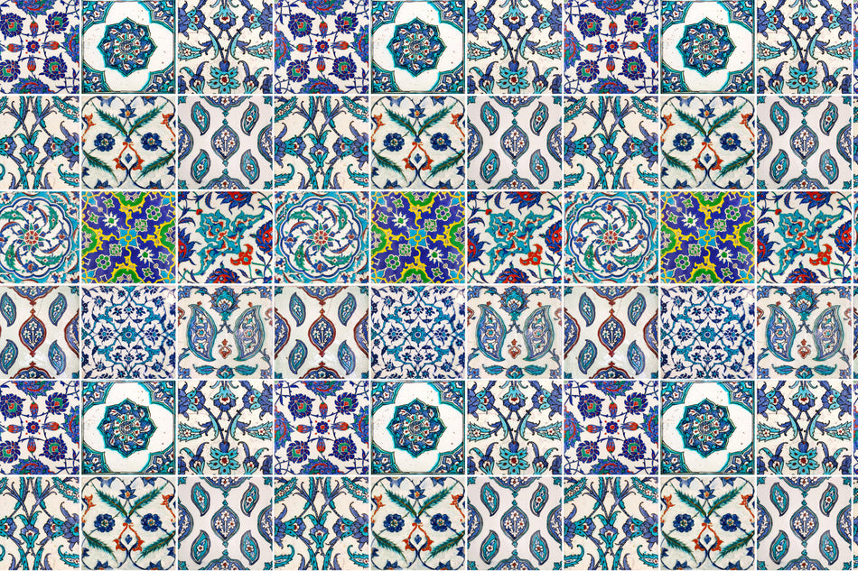 Badrückwand Patchwork