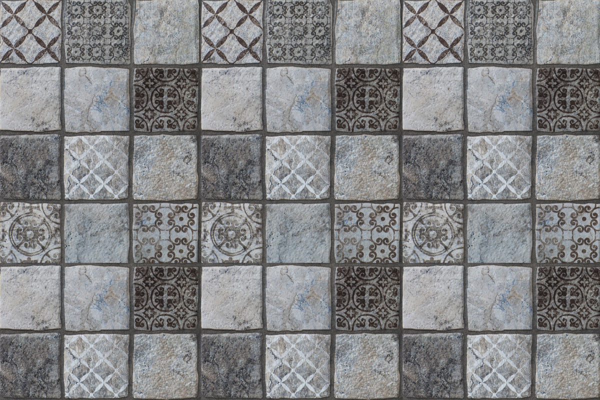 Badrückwand Patchwork