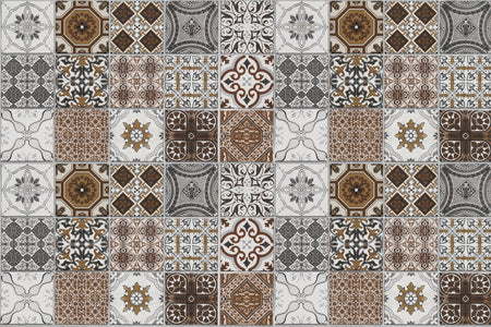 Badrückwand Patchwork