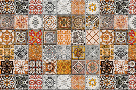 Waschbeckenrückwand Patchwork