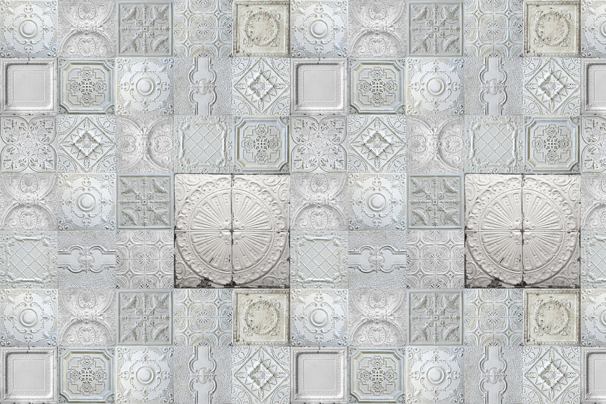 Waschbeckenrückwand Patchwork