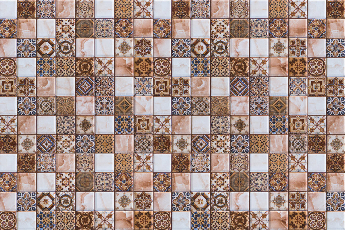 Badrückwand Patchwork