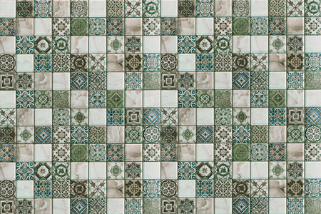 Waschbeckenrückwand Patchwork