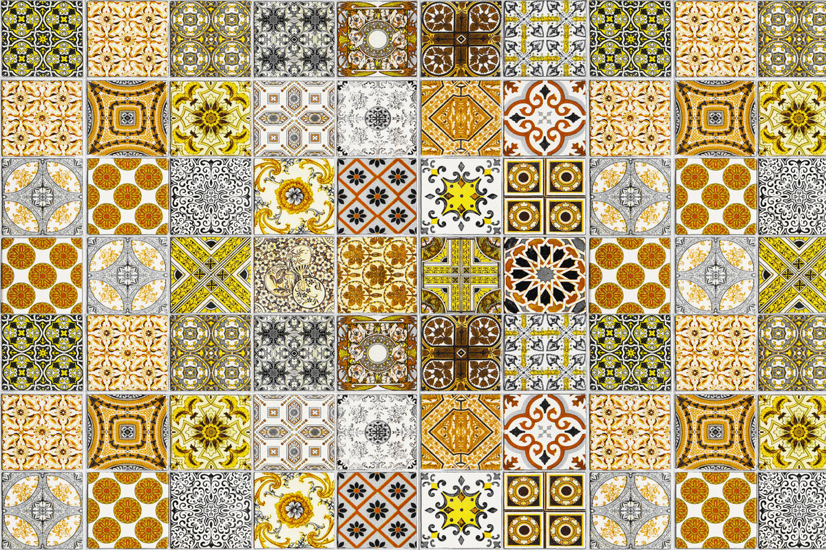 Badrückwand Patchwork