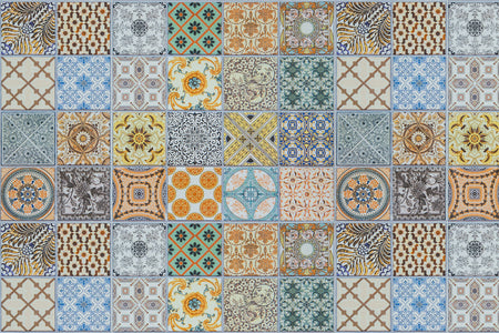Waschbeckenrückwand Patchwork