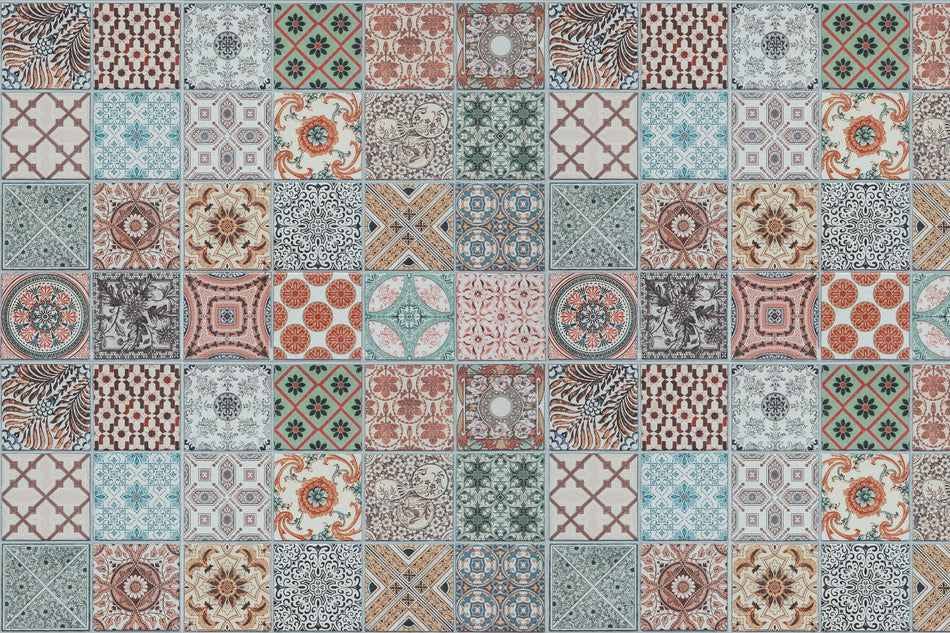 Waschbeckenrückwand Patchwork