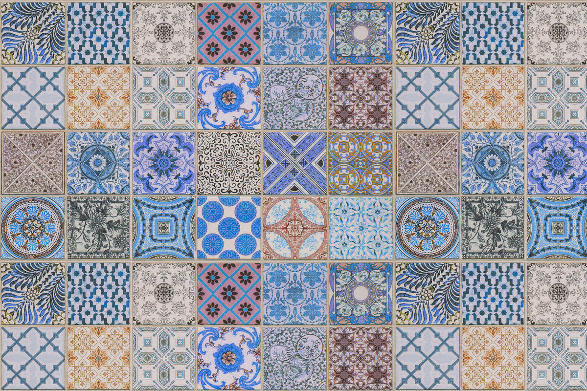 Badrückwand Patchwork