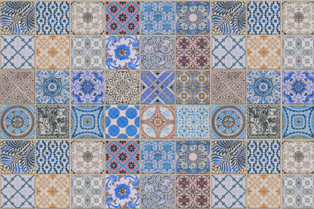 Badrückwand Patchwork