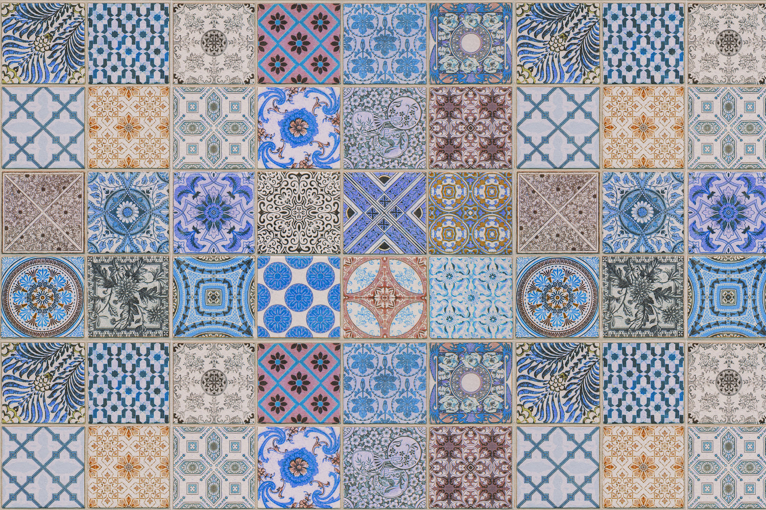 Waschbeckenrückwand Patchwork