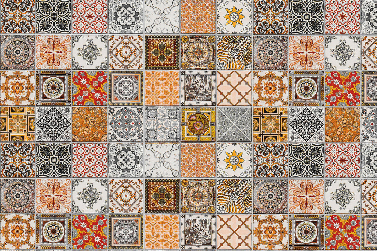 Badrückwand Patchwork