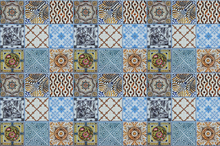 Badrückwand Patchwork