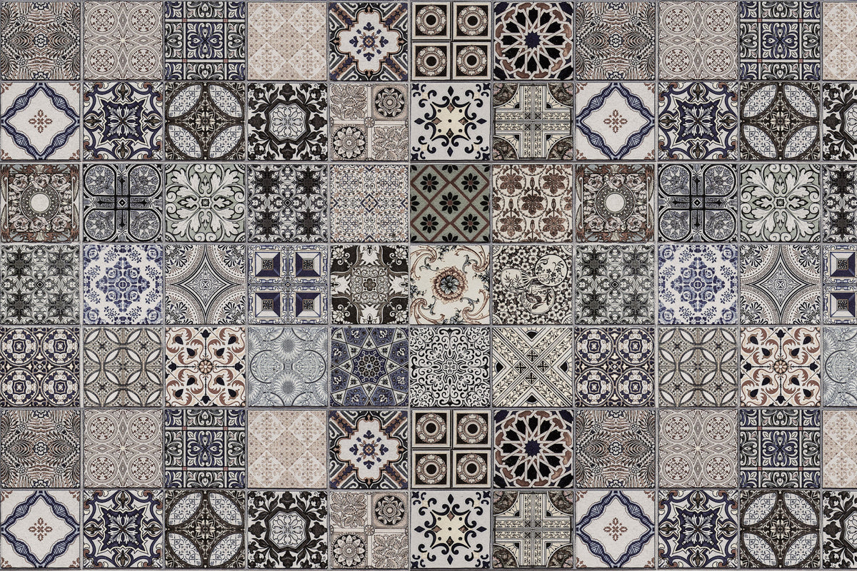 Waschbeckenrückwand Patchwork