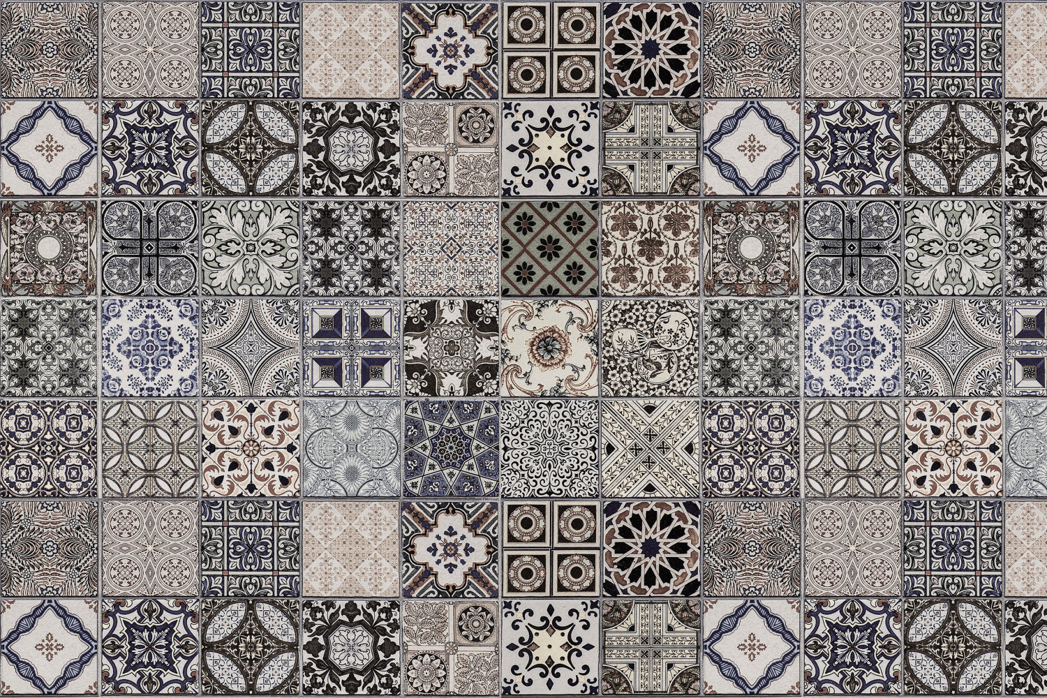 Badrückwand Patchwork