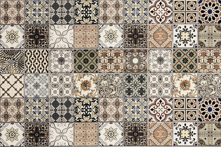Waschbeckenrückwand Patchwork