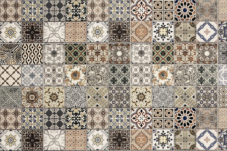 Badrückwand Patchwork