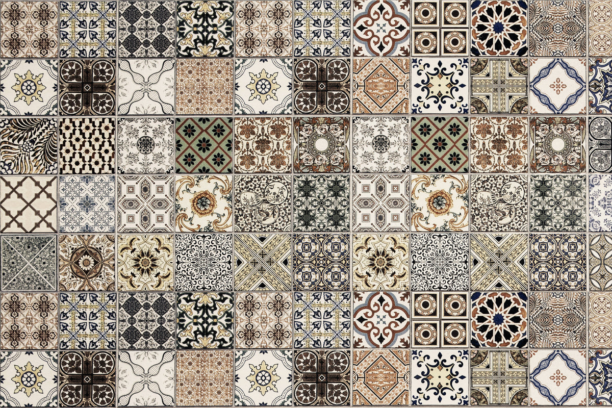 Waschbeckenrückwand Patchwork