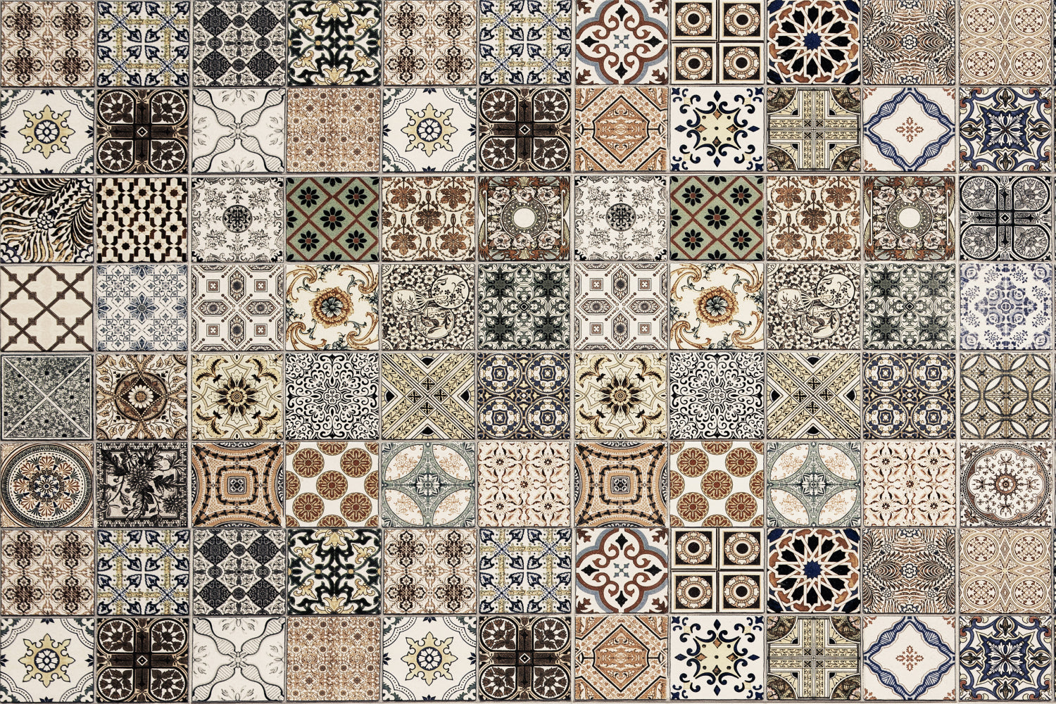 Badrückwand Patchwork