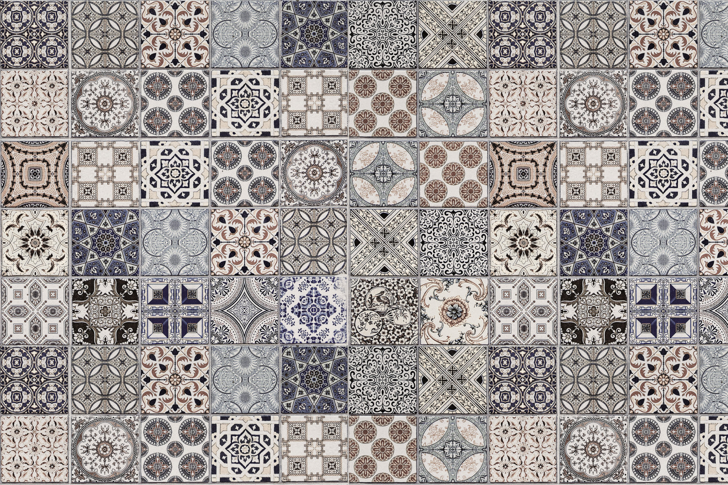 Badrückwand Patchwork