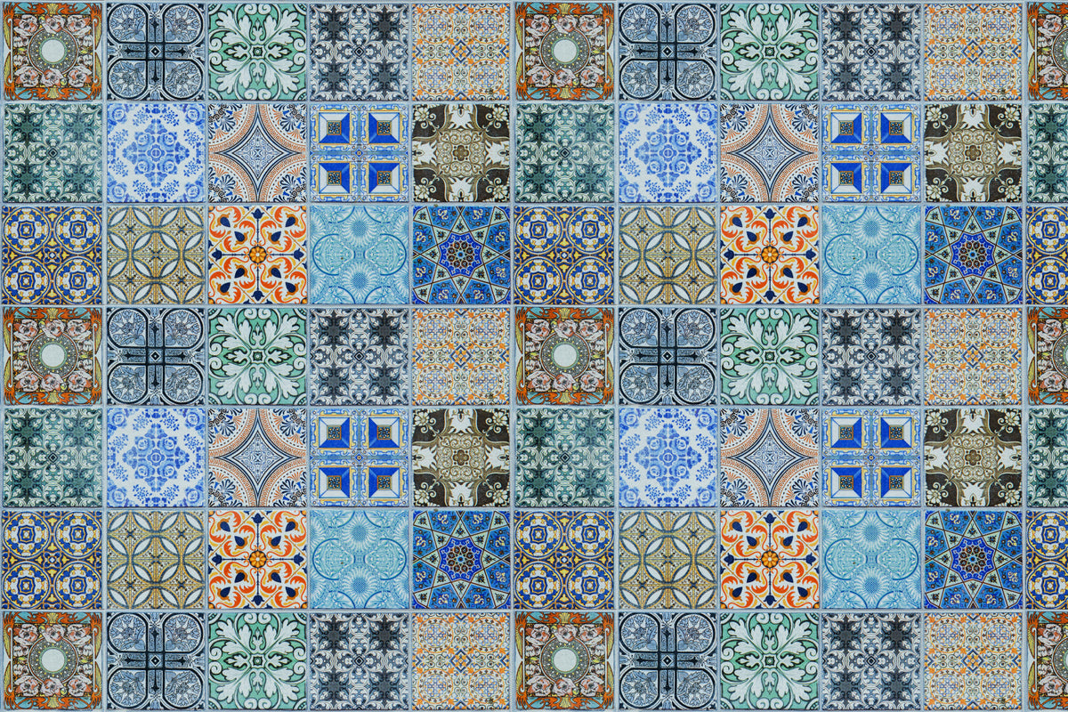 Badrückwand Patchwork