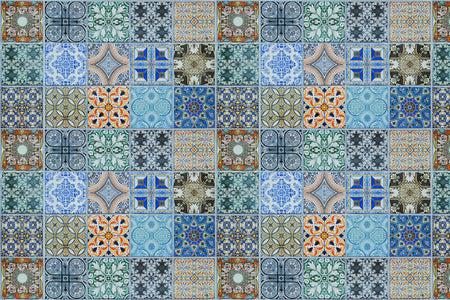 Waschbeckenrückwand Patchwork