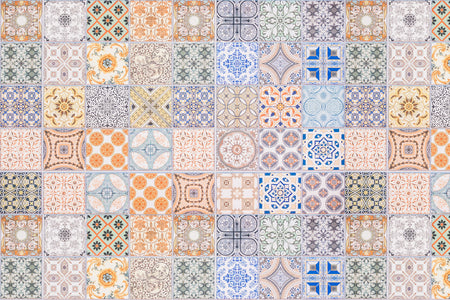 Waschbeckenrückwand Patchwork