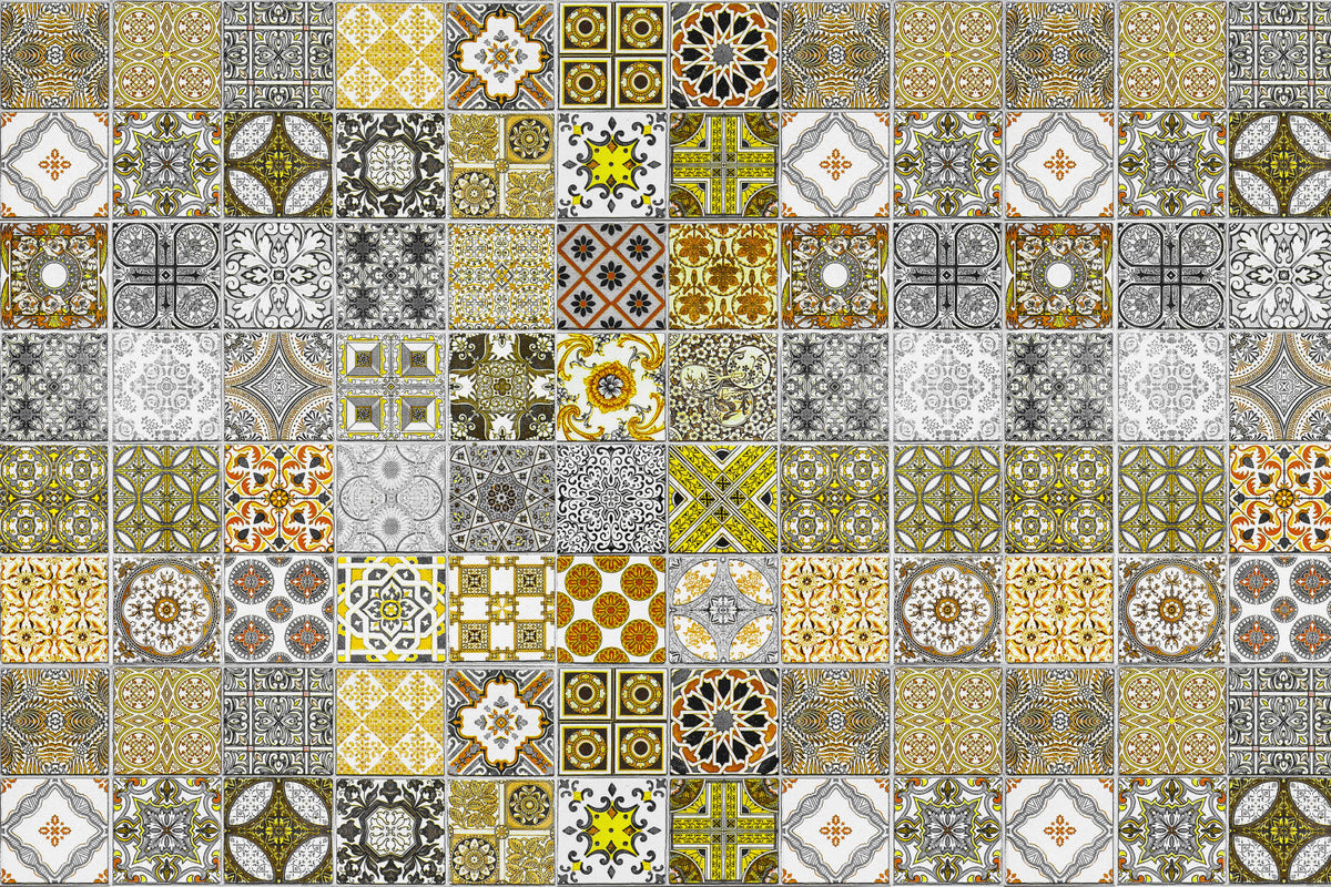 Waschbeckenrückwand Patchwork