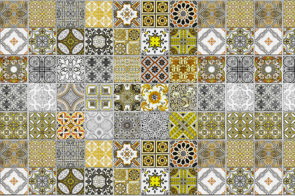 Waschbeckenrückwand Patchwork