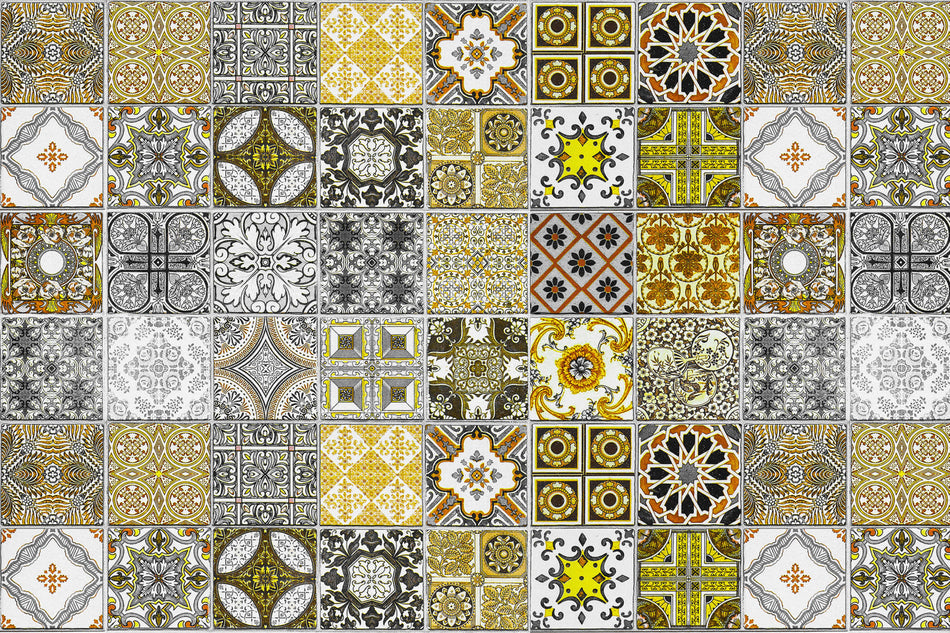 Waschbeckenrückwand Patchwork
