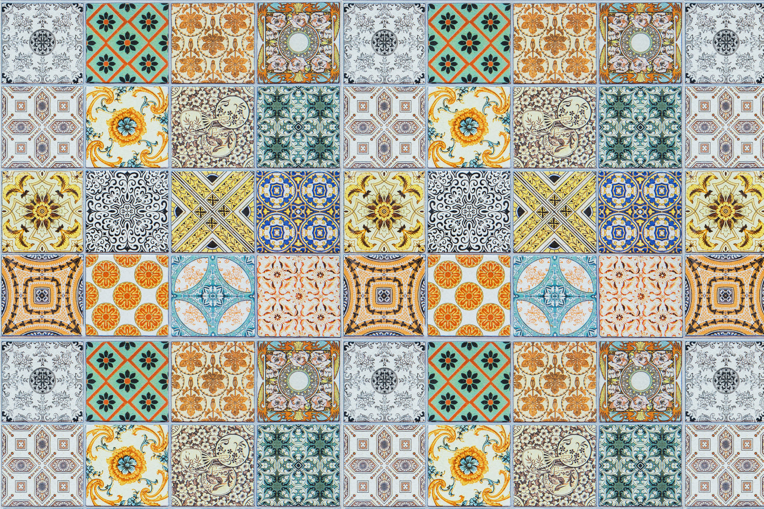 Badrückwand Patchwork